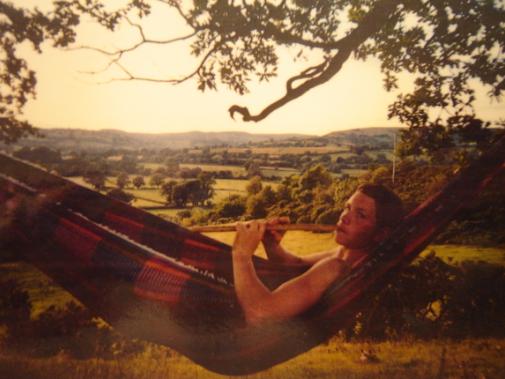 Me in hammock at Llandovery