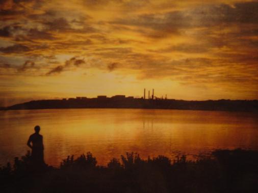 Sunset in Pembroke Dock