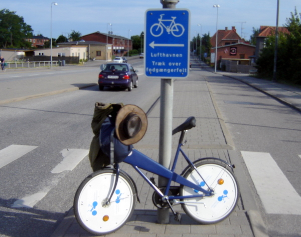 Stolen bike.  It was an accident.